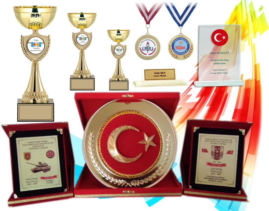 Plaket, Ödül Kupa, Kaşe, Masa Üstü İsimlik